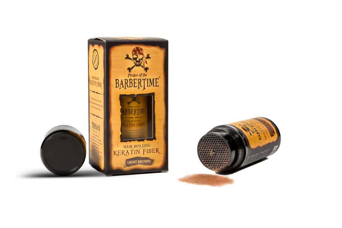 BARBERTIME HAIR BUILDING FIBER LIGHT BROWN 21gr BARBERTIME Hair Building Fiber Light Brown (ανοιχτό καστανό) 21gr