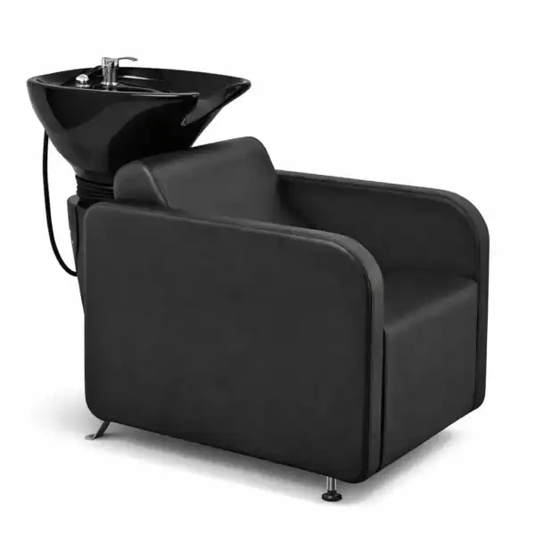 λουτήρας κομμωτηρίου με μαύρη πορσελάνη