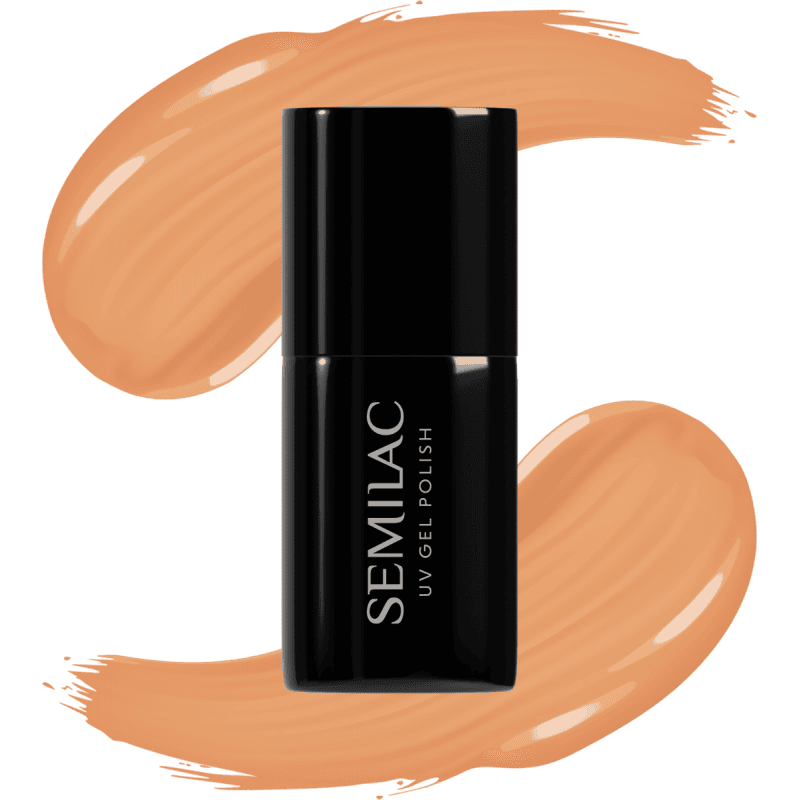 ΗΜΙΜΟΝΙΜΟ ΒΕΡΝΙΚΙ SEMILAC UV GEL APRICOT CRUSH 7ML ημιμόνιμο βερνίκι Semilac UV Gel Apricot Crush 7ml