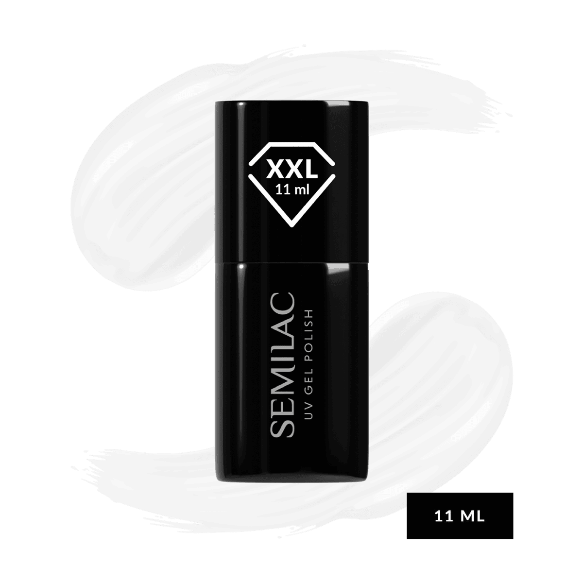 ΗΜΙΜOΝΙΜΟ ΒΕΡΝIΚΙ UV GEL SEMILAC 001 STRONG WHITE 11ml ημιμόνιμο χρωματιστό βερνίκι uv gel polish 001 strong white Semilac