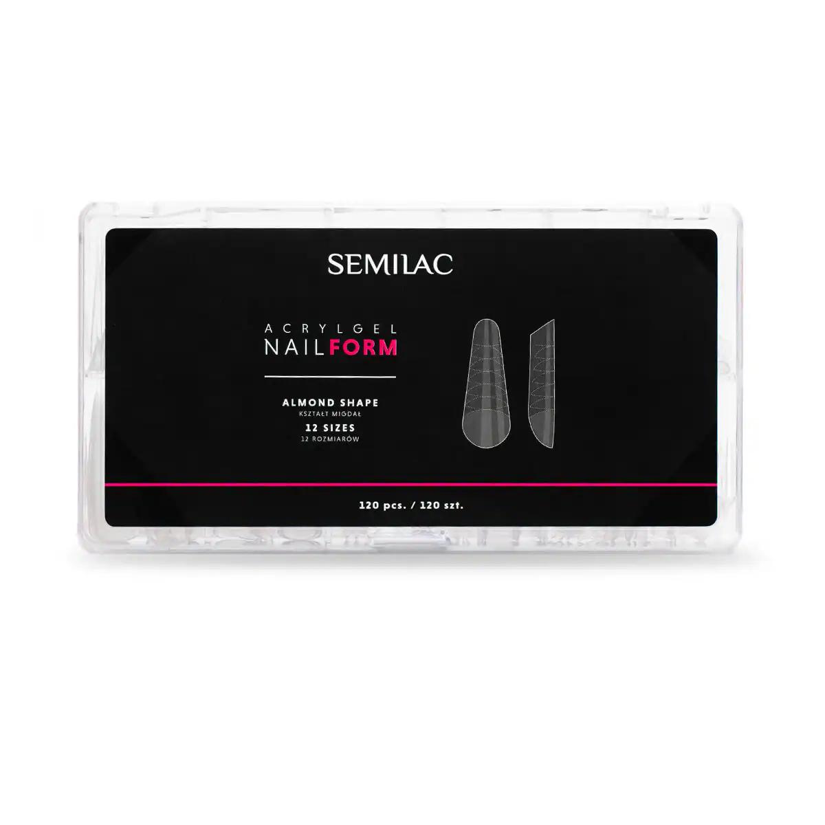 SEMILAC ACRYLGEL NAIL FORM ALMOND 120 τεμάχια Semilac Acrylgel Nail Form Almond 120 τεμάχια extensions νυχιών
