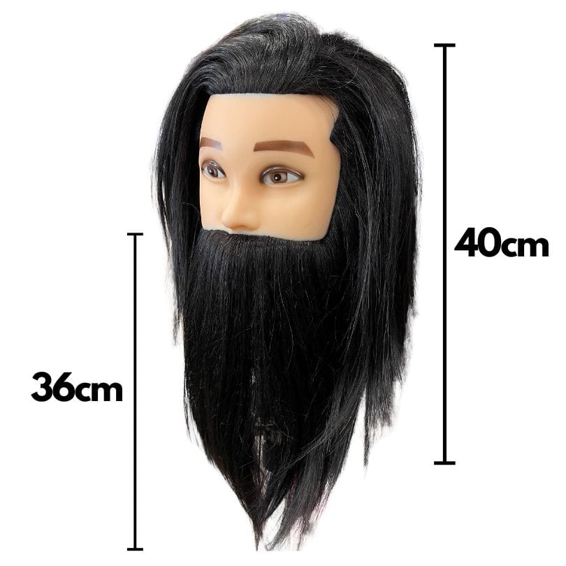 ΑΝΔΡΙΚΗ ΕΚΠΑΙΔΕΥΤΙΚΗ ΚΟΥΚΛΑ ΜΕ 100% ΦΥΣΙΚΗ ΤΡΙΧΑ 21cm ανδρική εκπαιδευτική κούκλα κομμωτικής 100% φυσική τρίχα 21cm