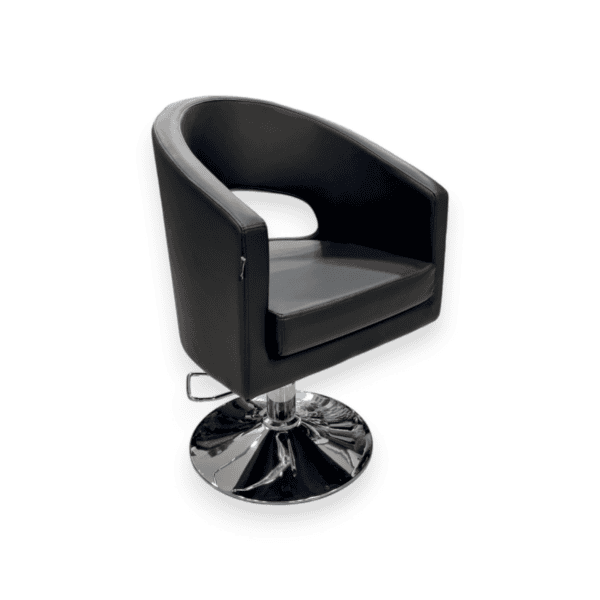 καρέκλα κομμωτηρίου μαύρη
