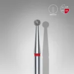 Diamond nail drill bit ball red EXPERT head diameter 2,5 mm