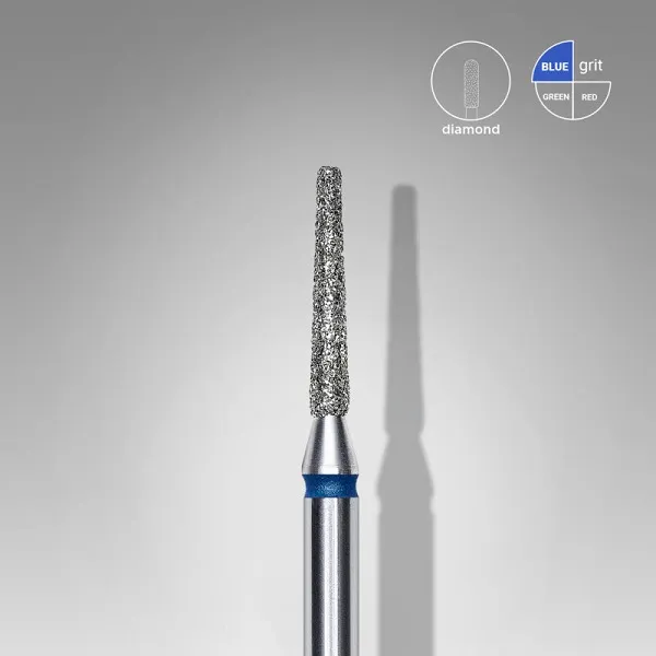 Diamond nail drill bit frustum blue EXPERT head diameter 1,6 mm / working part 10 mm