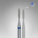 Diamond nail drill bit flame blue EXPERT head diameter 1,6 mm / working part 8 mm