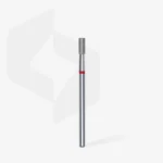 Diamond nail drill bit cylinder red EXPERT head diameter 2,5 mm / working part 6 mm