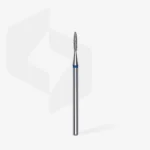 Diamond nail drill bit pointed flame blue EXPERT head diameter 1,6 mm / working part 8 mm