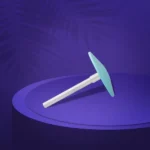 Slanted рlastic рedicure disc Pododisc Staleks Pro M and set of ringlike disposable file 180 grit 5 pc (20 mm)