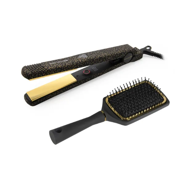 πρέσα μαλλιών C-Style με βούρτσα paddle