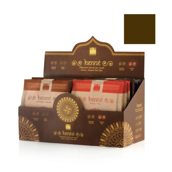 καφέ χέννα μαλλιών