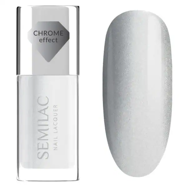 Semilac Nail Lacquer Silver Chrome 115