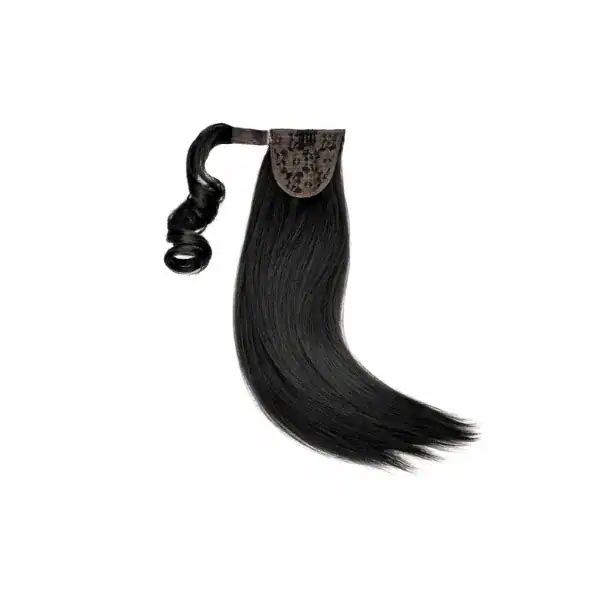 συνθετικό ponytail ίσιο wrap around με clips 60cm 3.0 dark brown