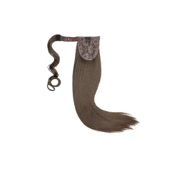 συνθετικό ponytail ίσιο wrap around με clips 60cm 6.03 med.brown