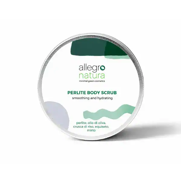 βιολογικό scrub σώματος με περλίτη