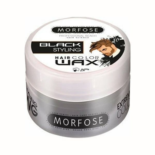 Morfose black hair color wax