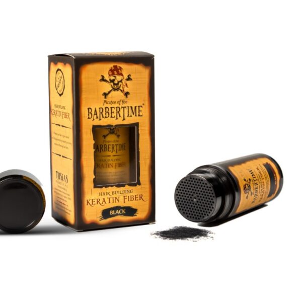 BARBERTIME Hair Building Fiber Black (μαύρο) 21gr