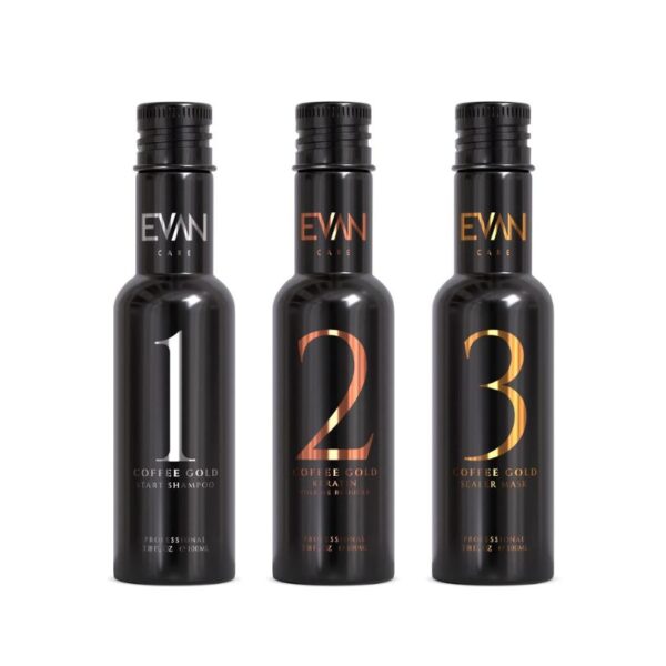 Evan Care Set Keratin MiniKit Coffee Gold Line 300ml