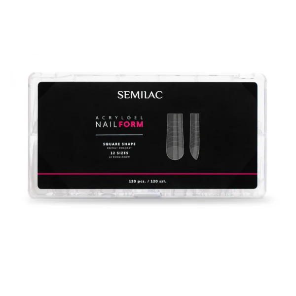 Semilac Acrylgel Nail Form Square Shape 120 τεμάχια extensions νυχιών