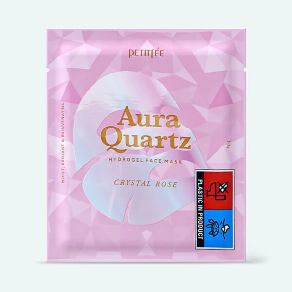 Petitfee Aura Quartz Hydrogel Face Mask Crystal Rose μάσκα προσώπου υδρογέλης