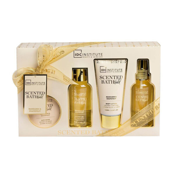 IDC Institute Bath Gold Mandarin & Grapefruit Skin Care Set For Body Cleaning - Σετ Περιποίησης