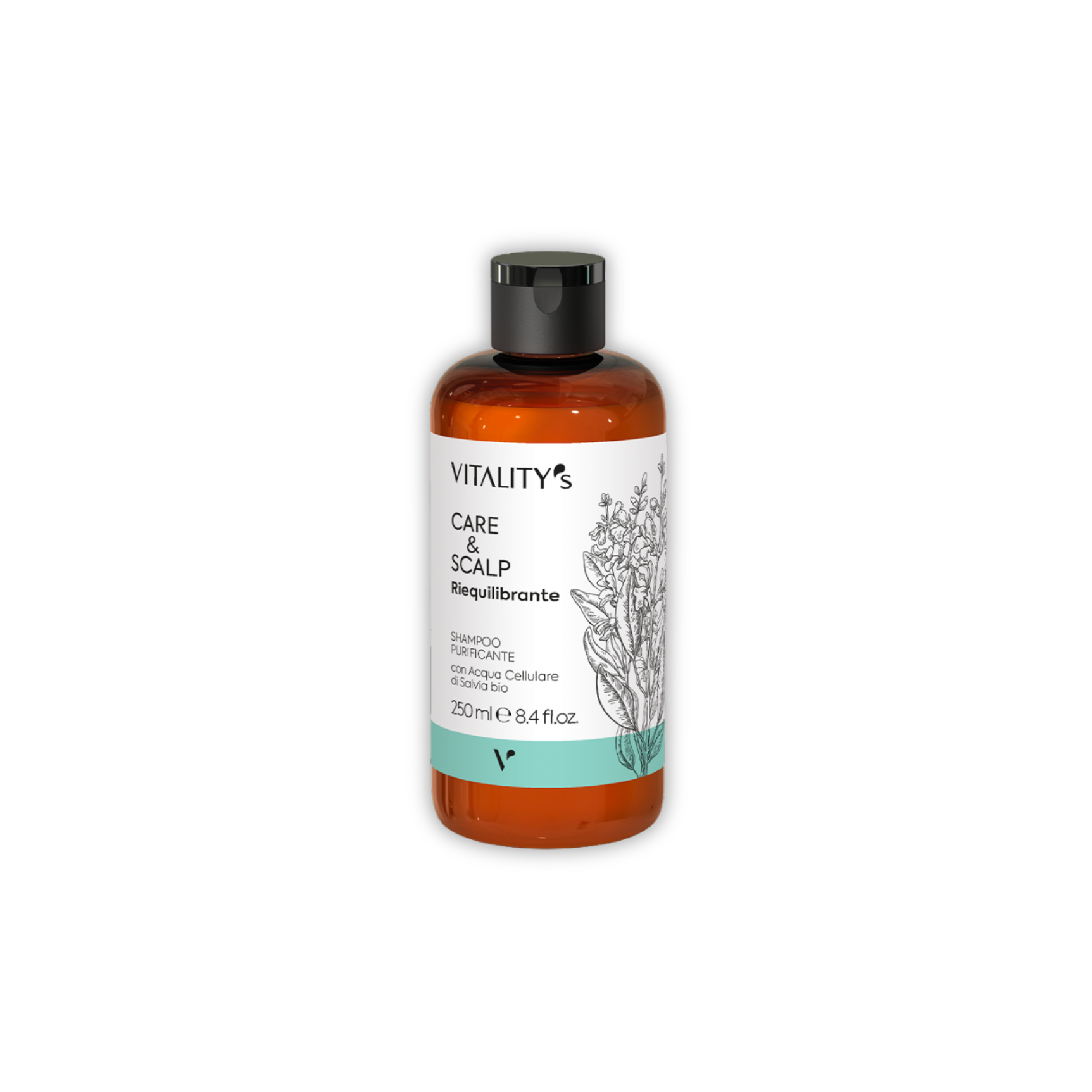 purificante-shampoo εξισορροπητικό σαμπουάν Vitality’s για λιπαρό τριχωτό και πιτυρίδα