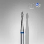 Diamond nail drill bit drop blue EXPERT head diameter 1,6 mm / working part 4 mm