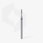 Diamond nail drill bit flame blue EXPERT head diameter 1,6 mm / working part 8 mm