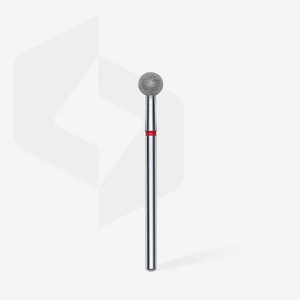 Diamond nail drill bit ball red EXPERT head diameter 5 mm