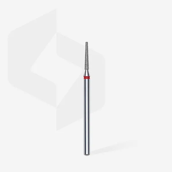 Diamond nail drill bit frustum red EXPERT head diameter 1,6 mm / working part 10 mm
