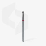 Diamond nail drill bit ball red EXPERT head diameter 2,7 mm