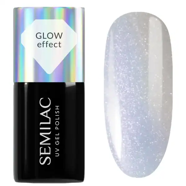 ημιμόνιμο βερνίκι semilac 986 milky blue glow 7 ml