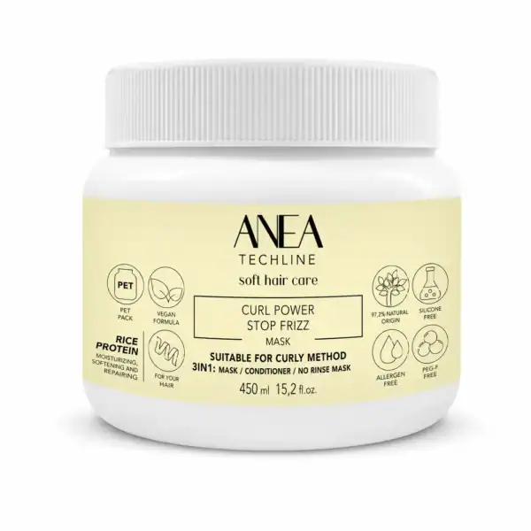 μάσκα μαλλιών anea curl power stop frizz 450ml