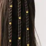 ΔΙΑΚΟΣΜΗΤΙΚΕΣ ΧΡΥΣΕΣ ΚΟΡΩΝΕΣ ΓΙΑ JUMBO BRAIDS 10τμχ - Image 3
